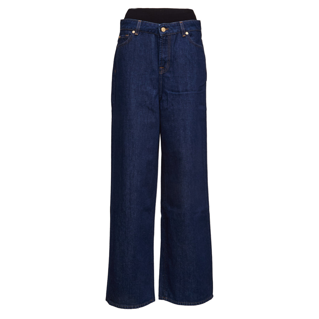 Jeans Marie Wide Leg Nightscape With Studs