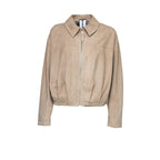 Goat Suede Leather Bomber