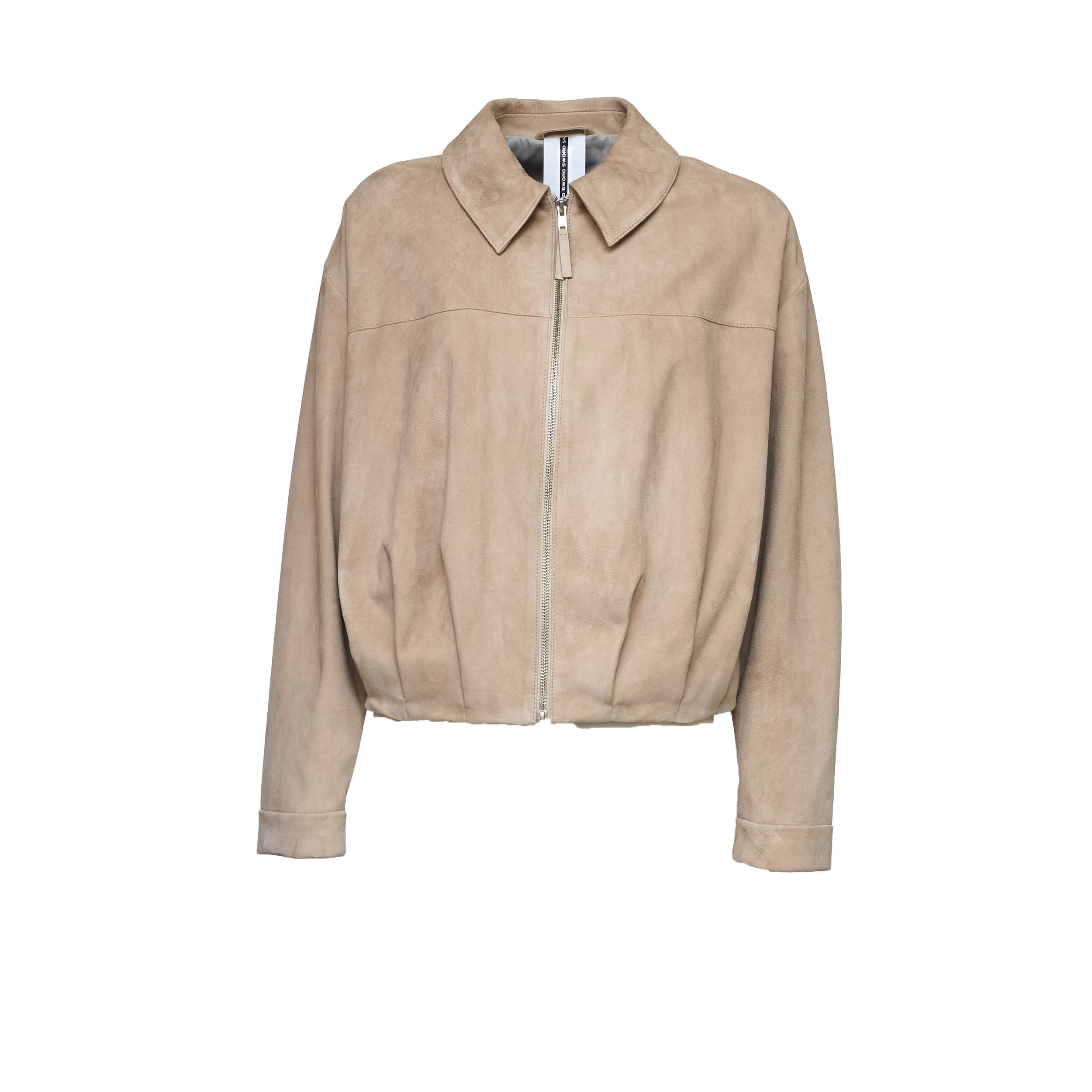 Goat Suede Leather Bomber