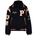 Leather & Skins Bomber Coat Wool Poly Twill
