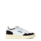Sneakers Medalist Low In Pelle Soft, Suede Bianco, Mogano