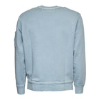 Cotton Diagonal Fleece Crewneck Lens Sweatshirt