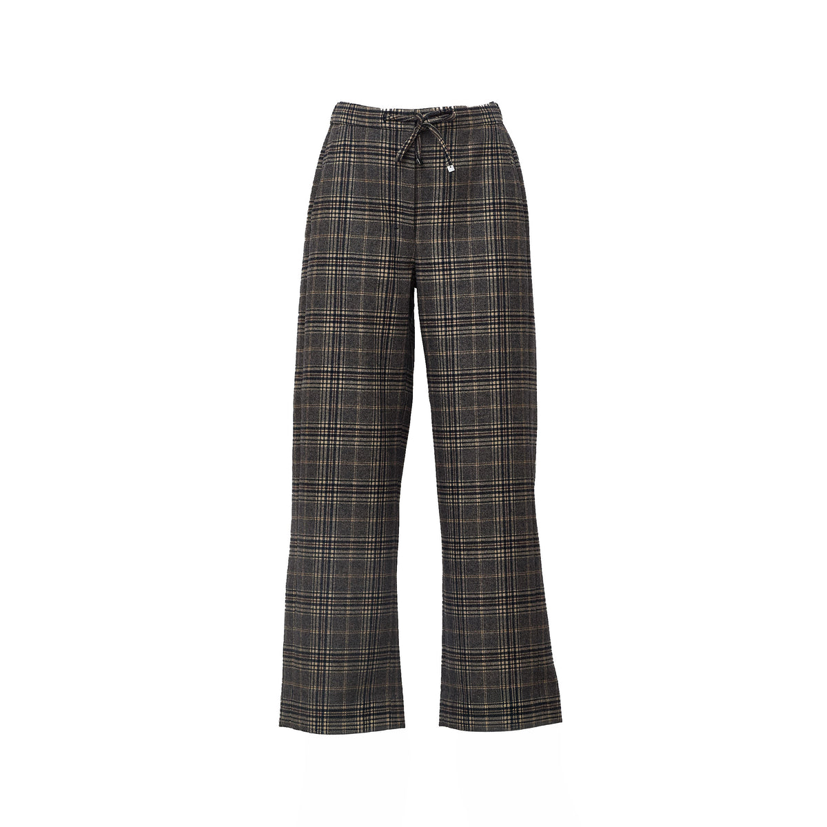 Pantaloni Lunghi Vischio In Flanella Pura Lana