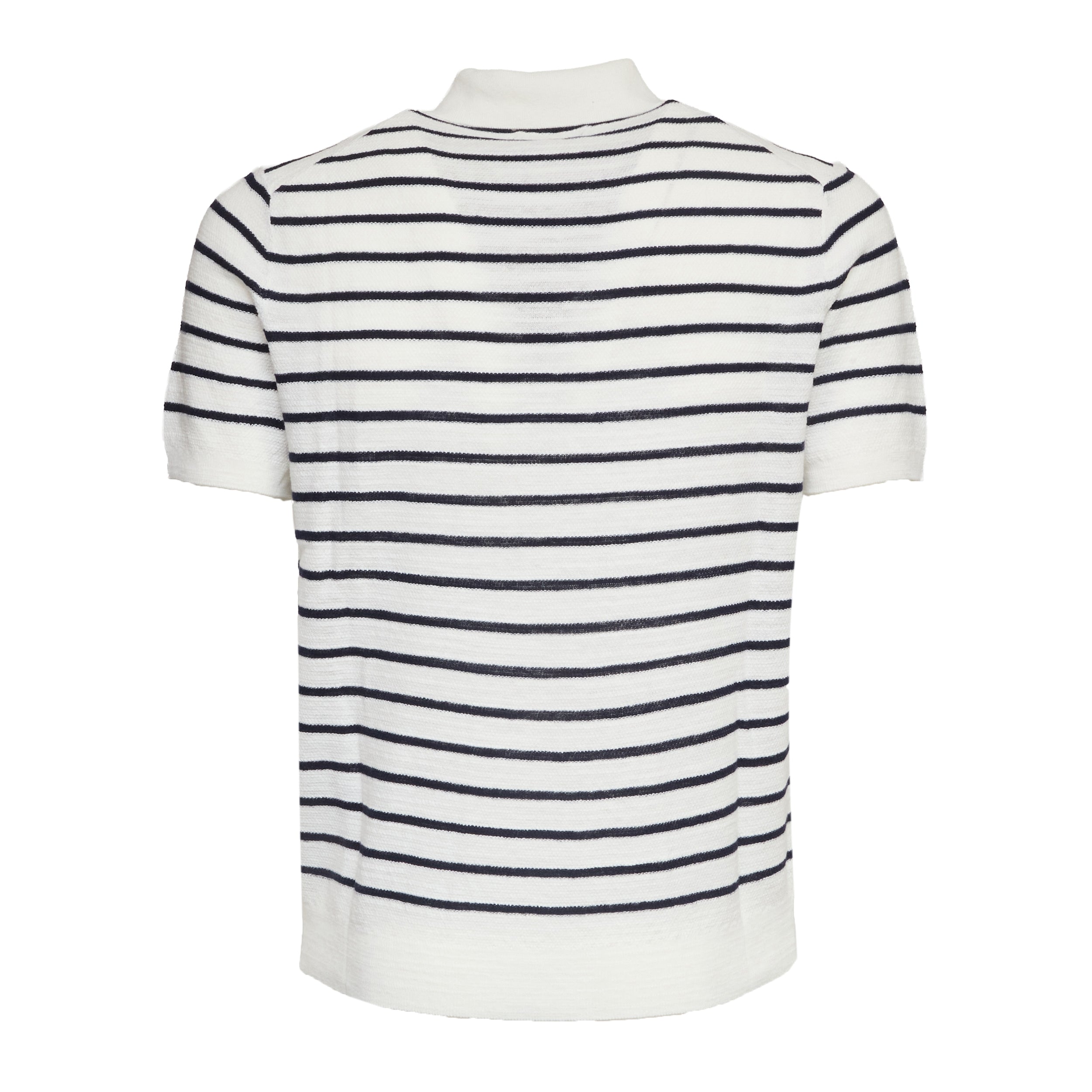 Maglia Polo A Righe Manica Corta