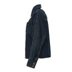 Slub Mix Denim Batwing Shirt