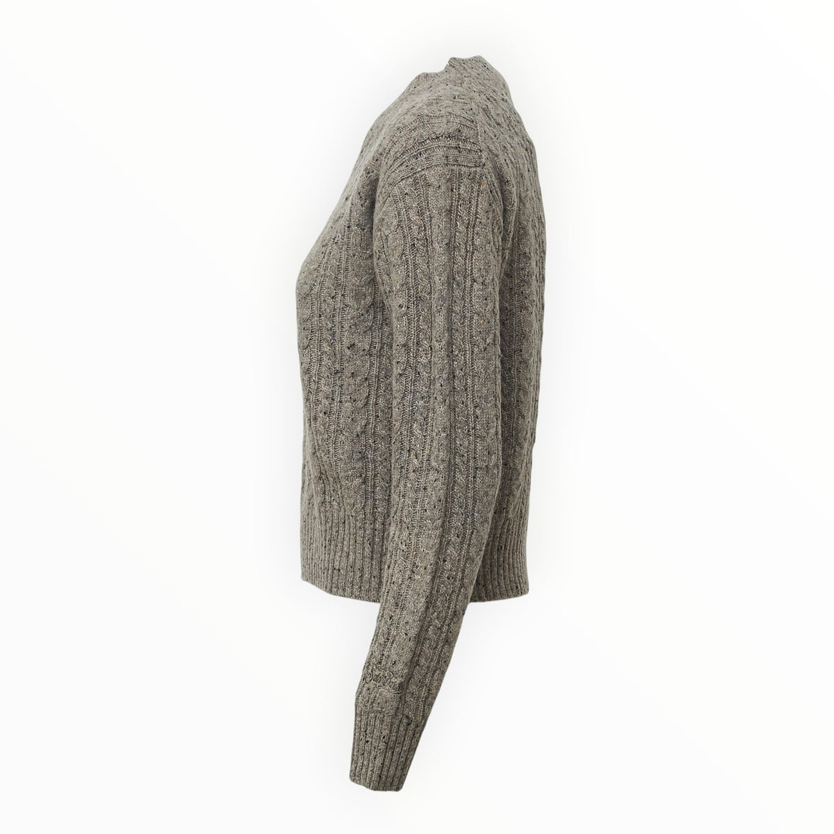 Lalia Donegal Round Neck Cable Sweater