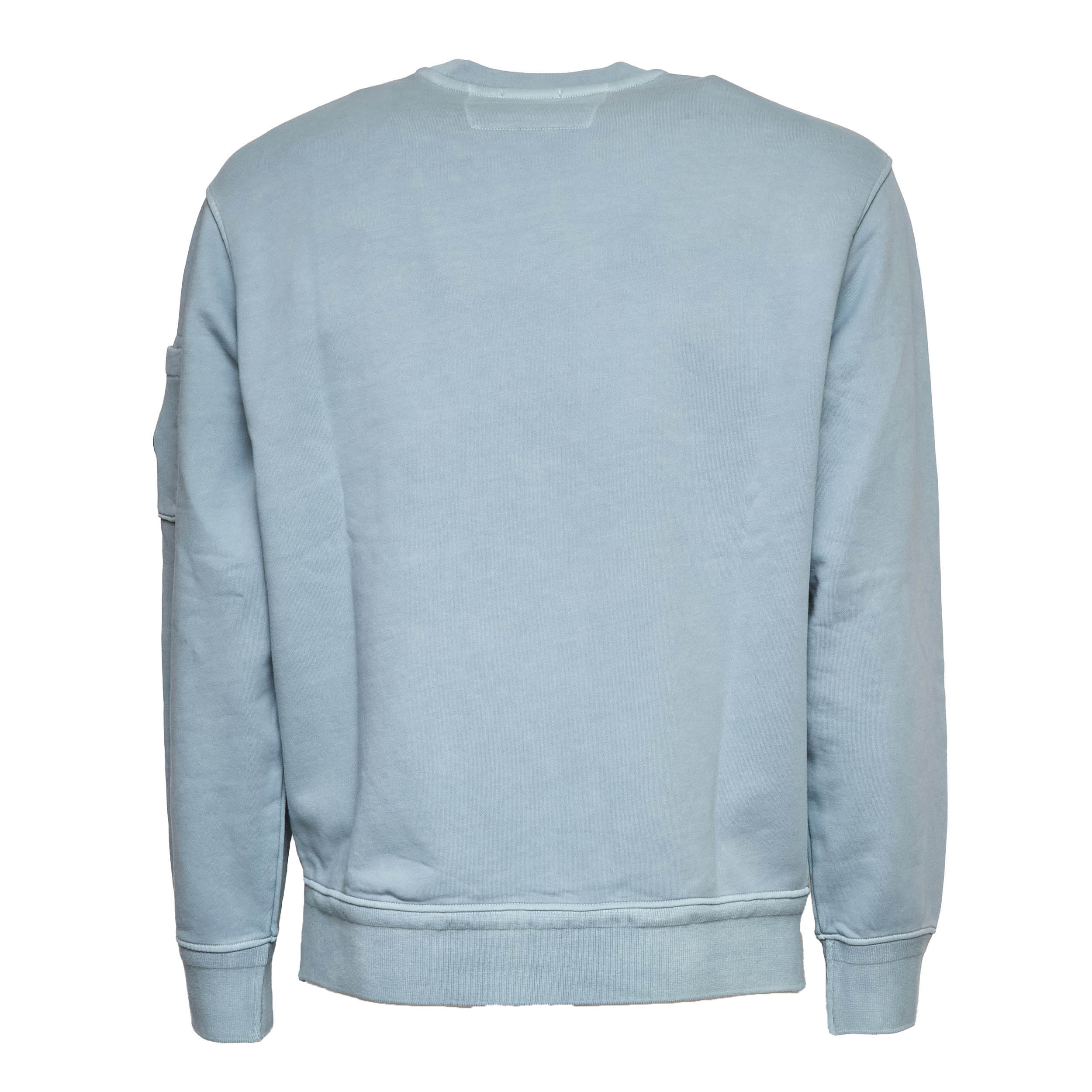 Cotton Diagonal Fleece Crewneck Lens Sweatshirt