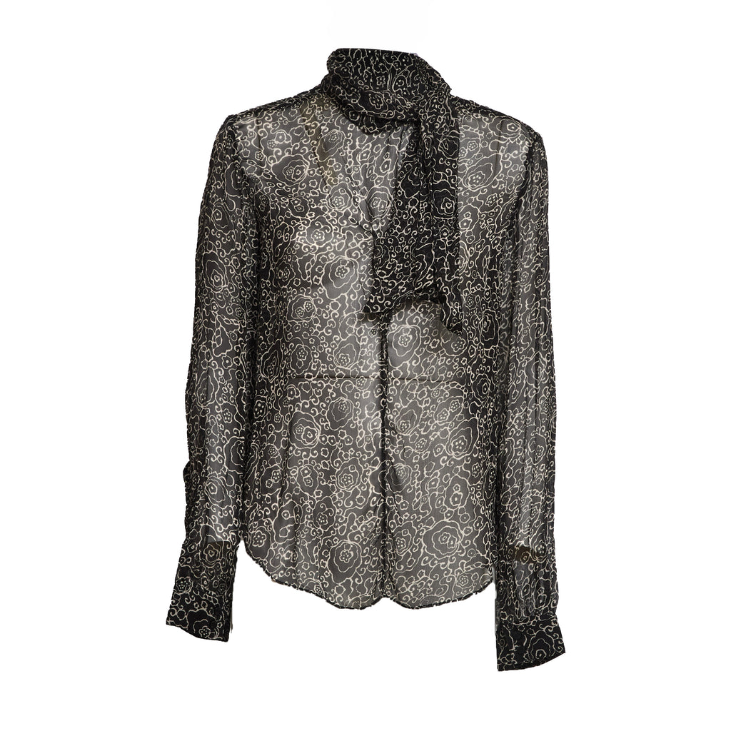Leona Crinkled Chiffon Top