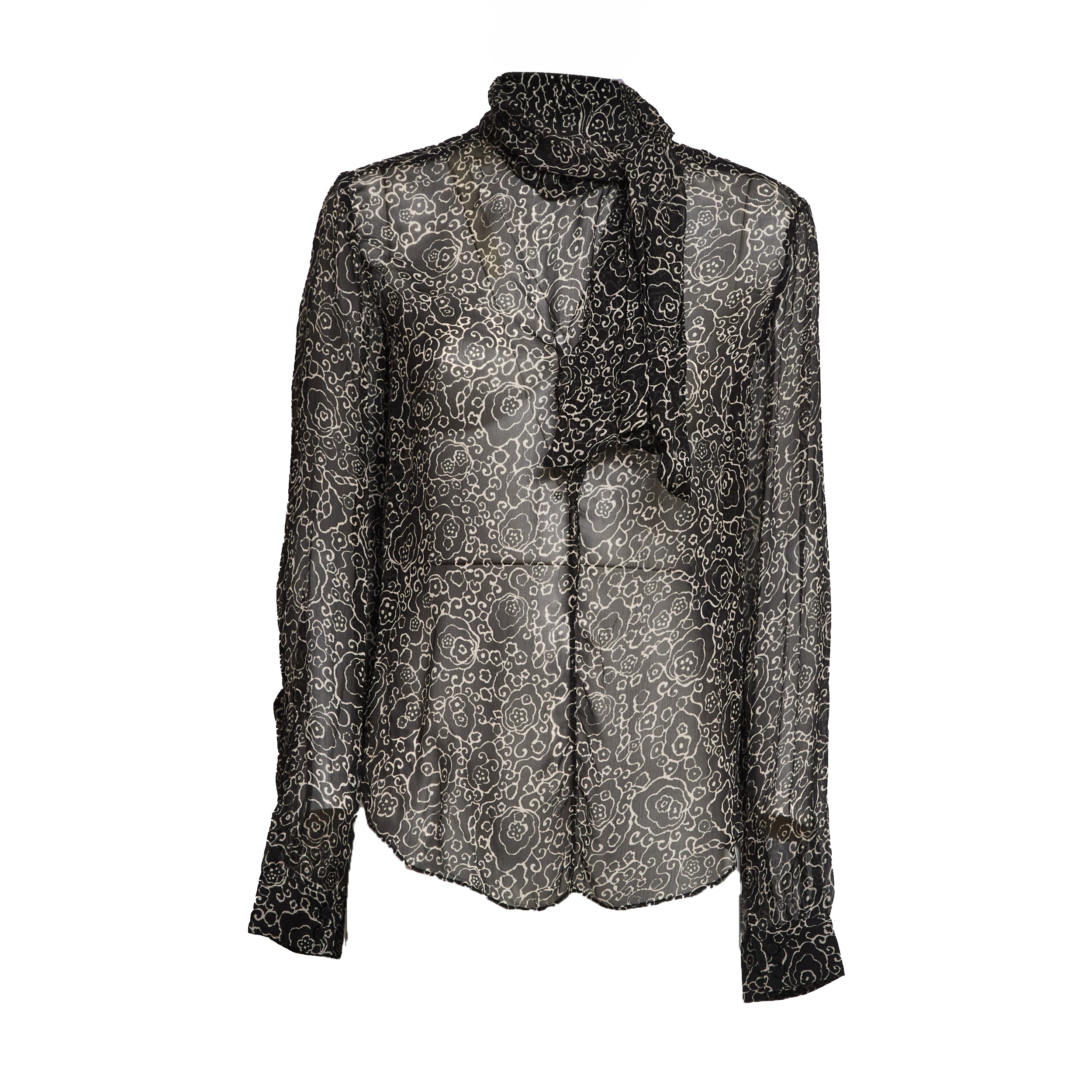 Leona Crinkled Chiffon Top