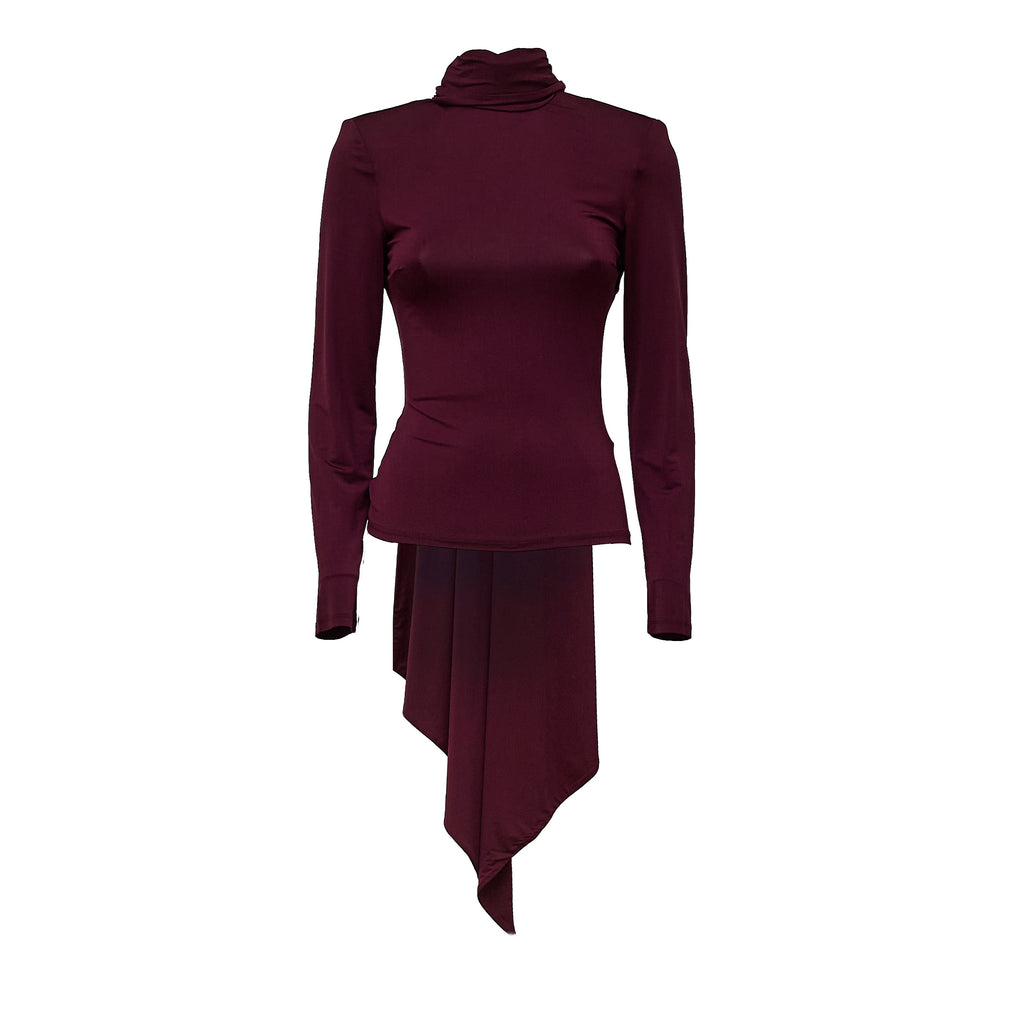 Morena Long-Sleeved Scarf Top