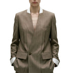 Collarless Jacket