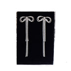 Double Crystal Bow Earrings