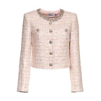 Pink Sequin Boucle Jacket