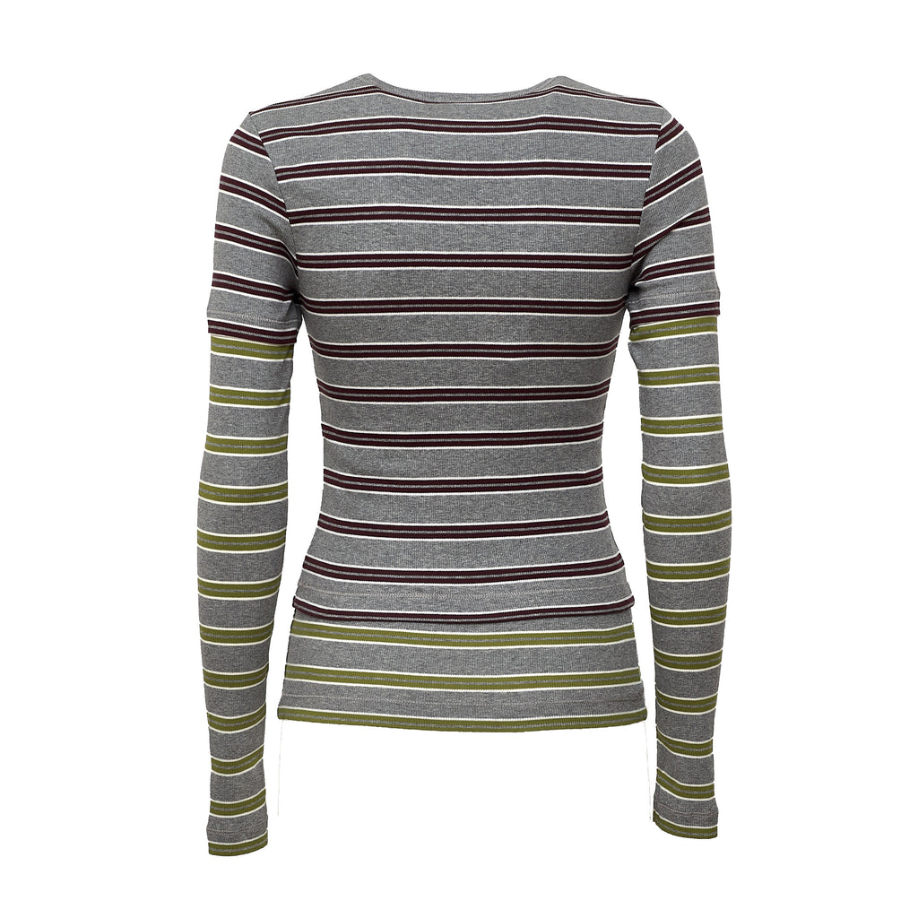 Soft Cotton Rib Long Sleeve Double Layer