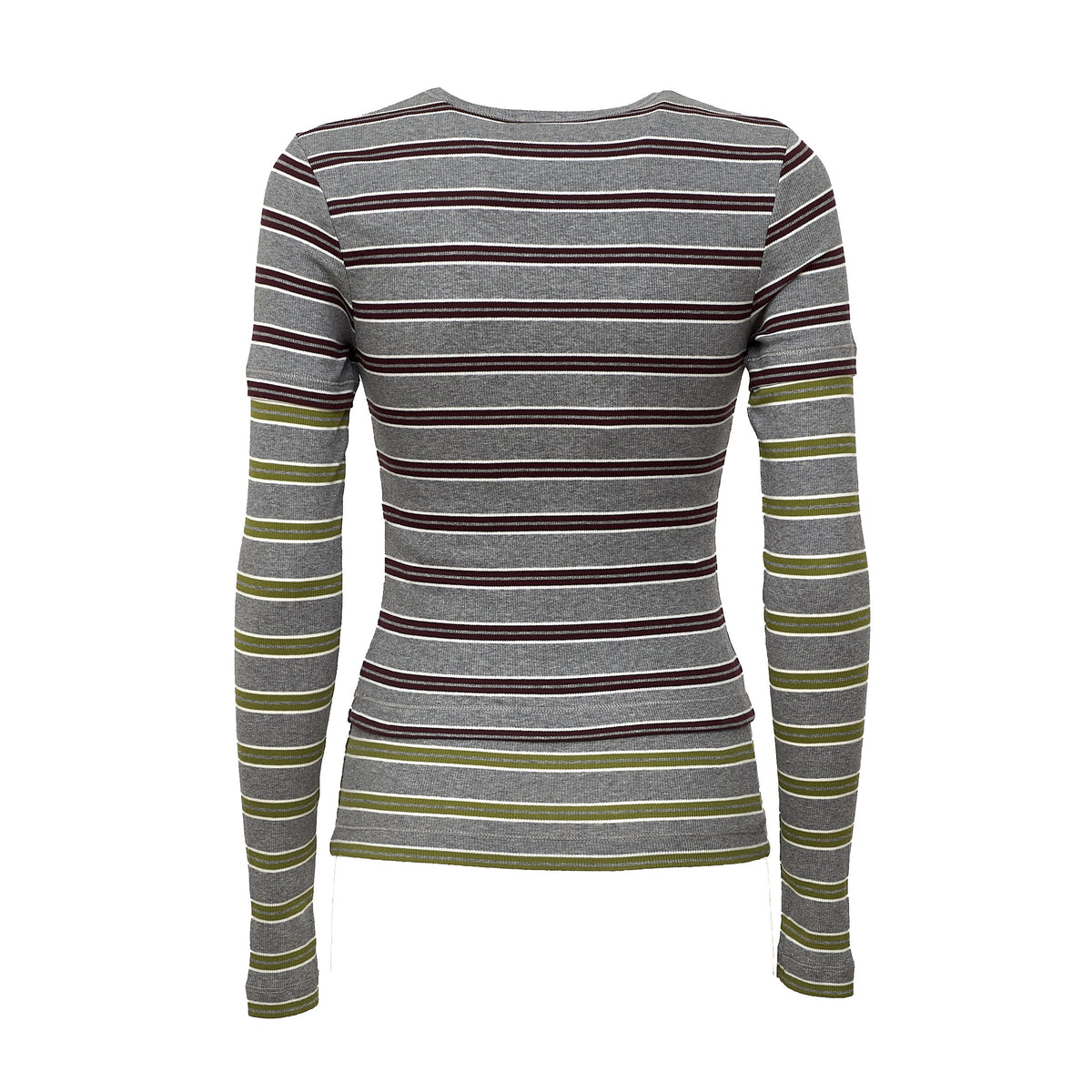 Soft Cotton Rib Long Sleeve Double Layer