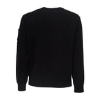 Brushed And Emerized Diagonal Fleece Crewneck Lens Sweatshirt
