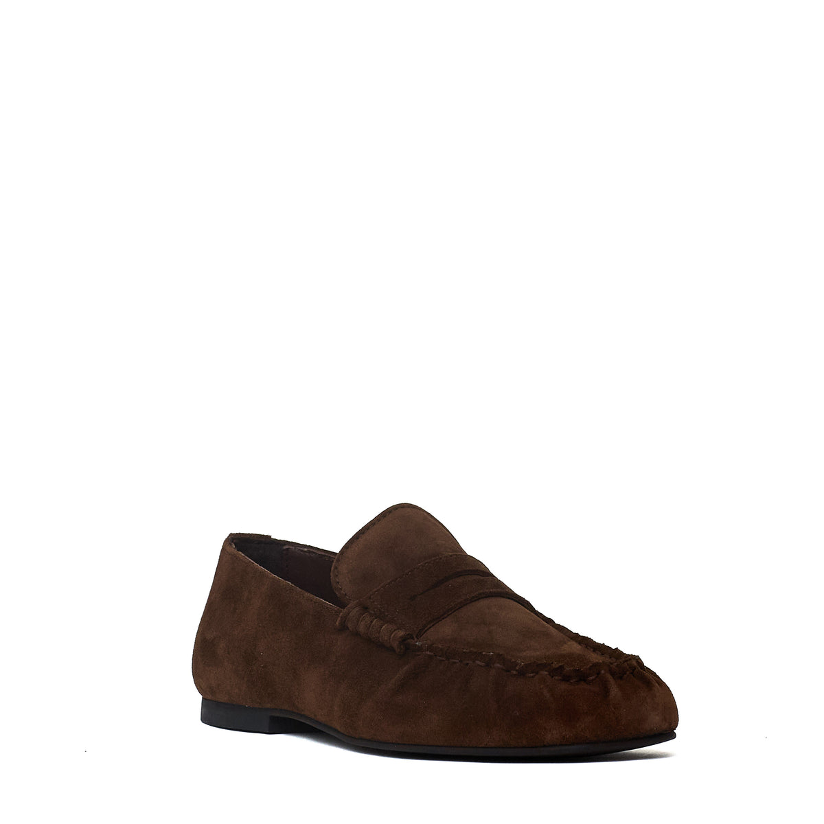 Aven Suede Brown Leather Loafers