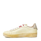Sneakers Dallas Low Vintage In Pelle, Nabuk Marshmallow