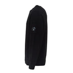 Brushed And Emerized Diagonal Fleece Crewneck Lens Sweatshirt