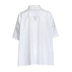 Camicia In Popeline Di Cotone Stretch