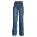 Rhinestone Denim Straight Leg Jeans