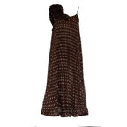Abito Pallina In Chiffon Poly Stampa Pois