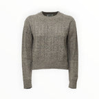 Lalia Donegal Round Neck Cable Sweater