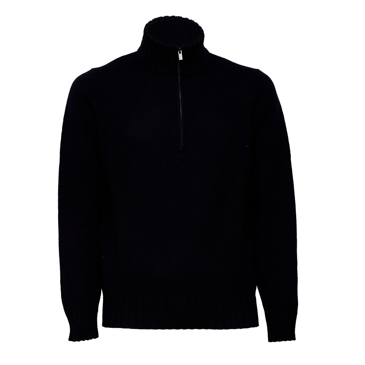 Maglia Mezza Zip In Lana Merino