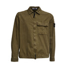 Overshirt Brushed Organic Cotton Canvas Old Effect