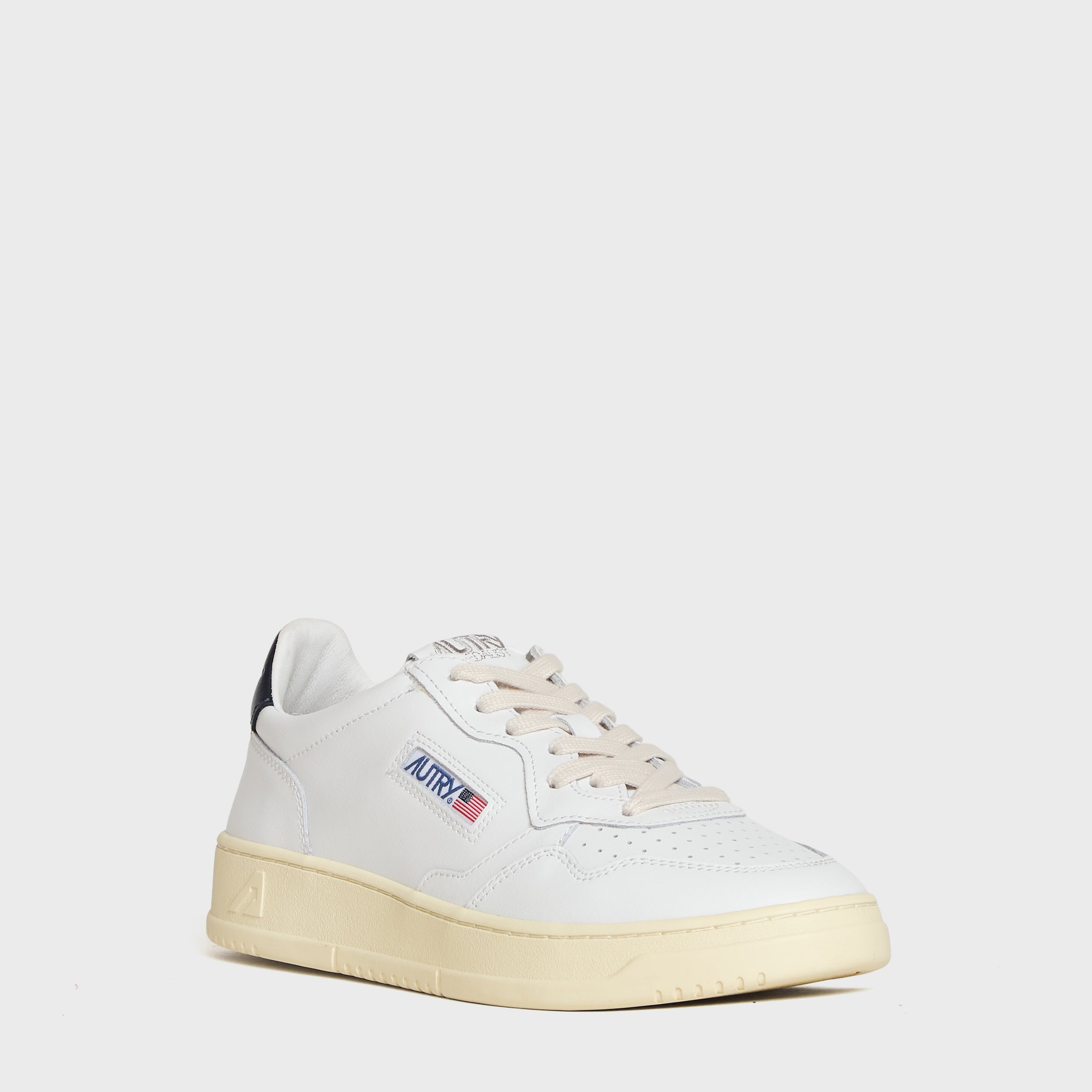 Sneakers Medalist Low In Pelle Bianca, Space
