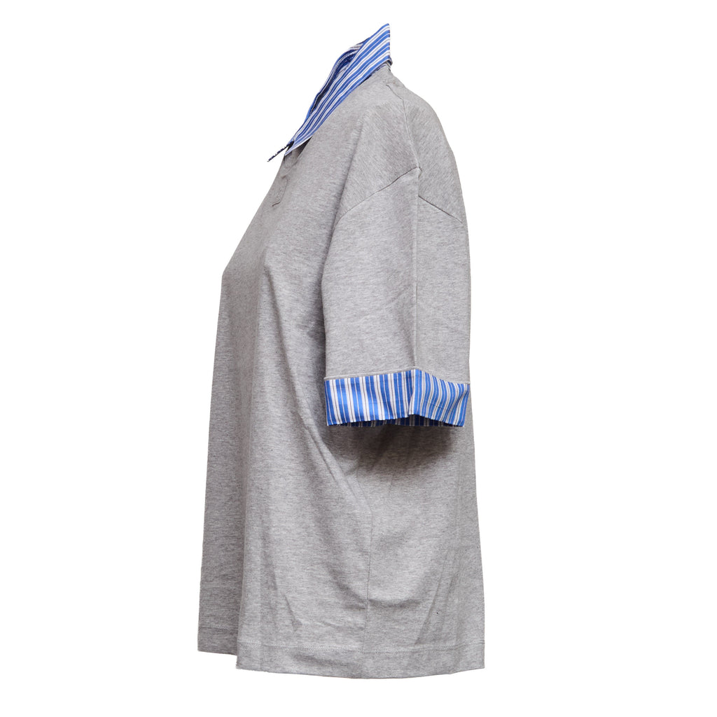 T-Shirt Con Dettagli In Cotrasto