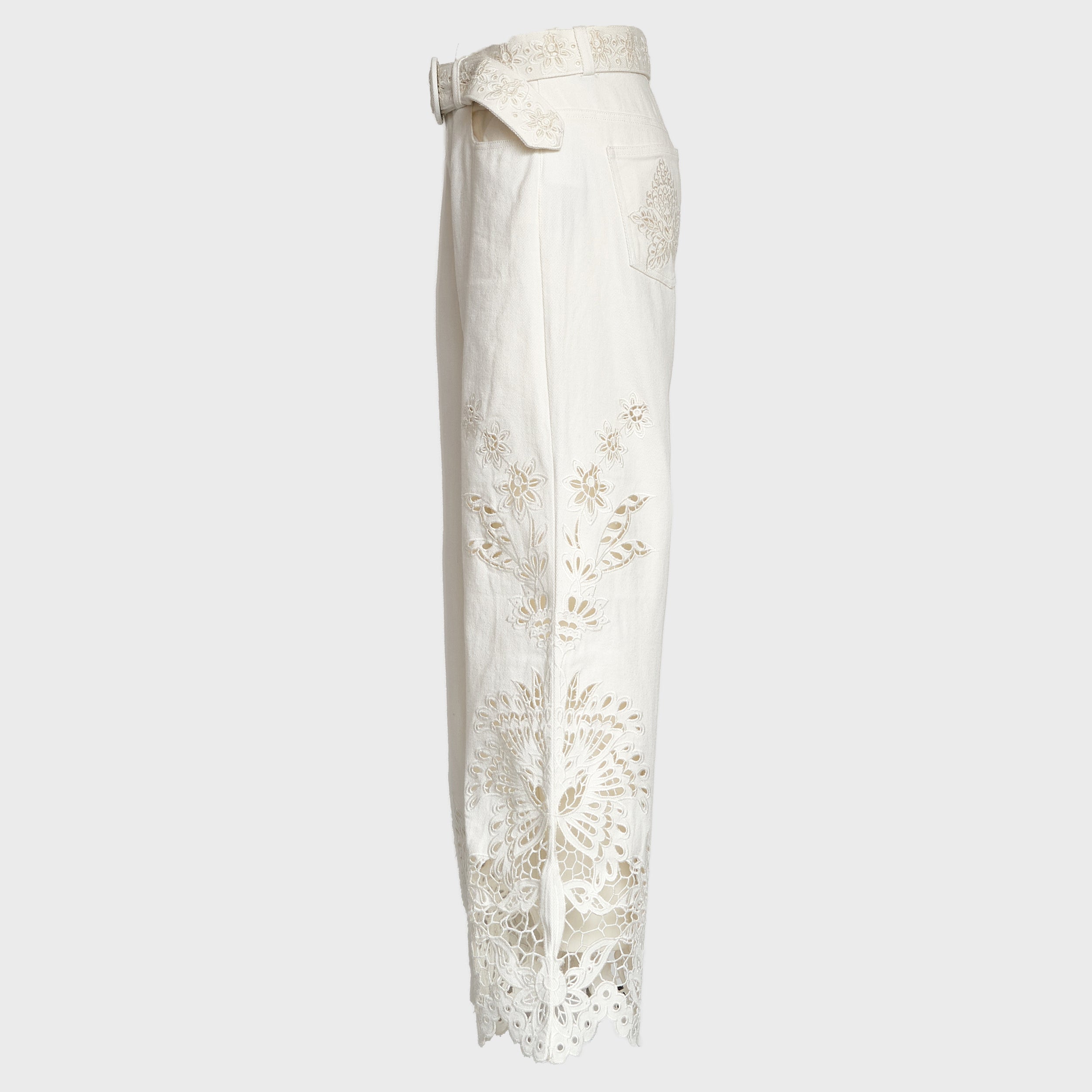 Boho Beauty Richielieu White Pants