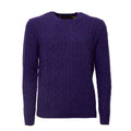Cable-Knit Crewneck Pullover In Wool, Cashmere