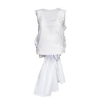 Top Jelani Senza Maniche Con Fiocco