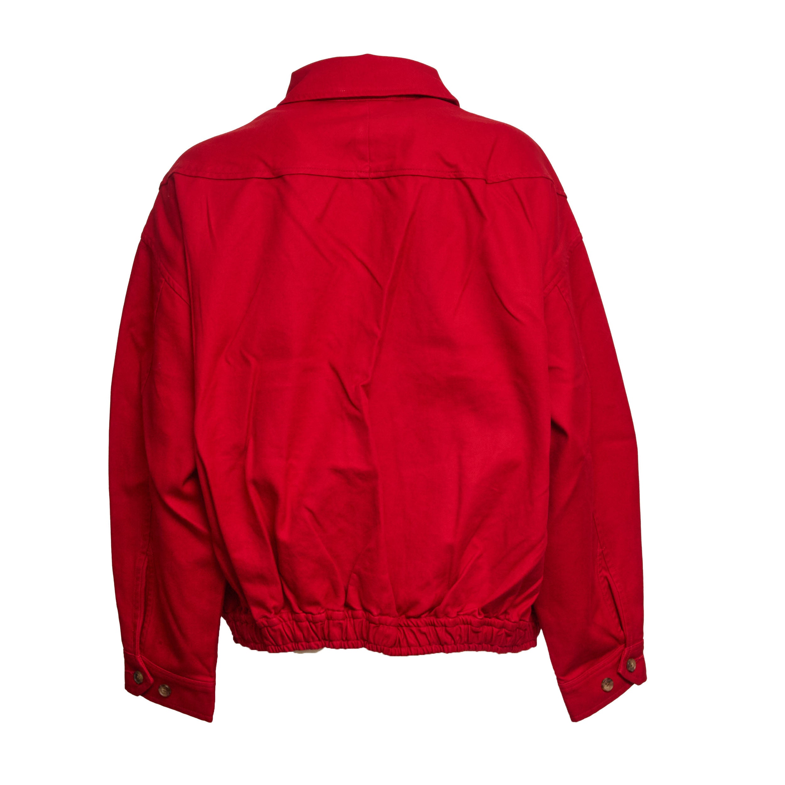 Giubbotto Bomber In Twill Di Cotone
