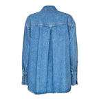 Camicia Over In Denim Cotone Lyocell 10 1/2 Oz