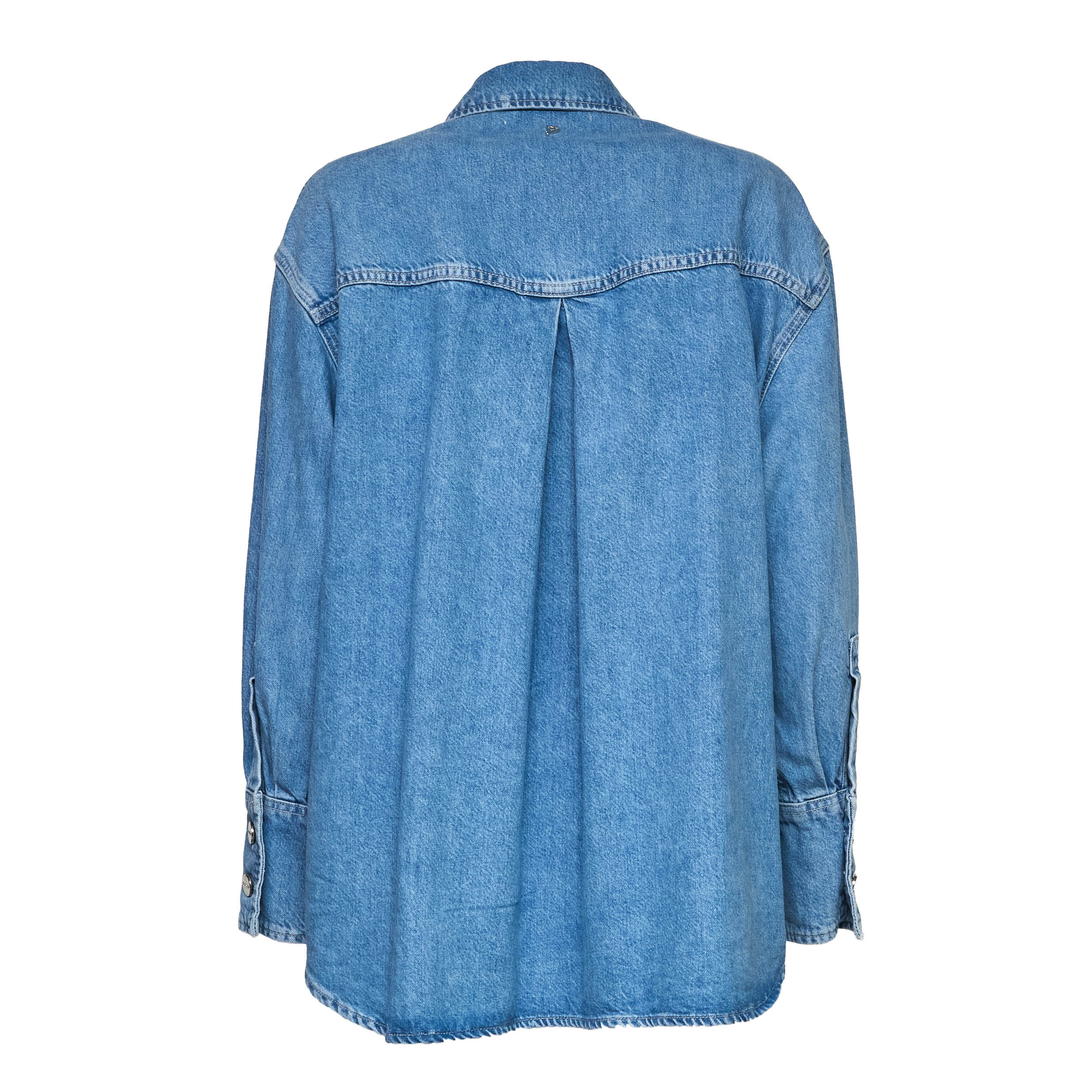 Camicia Over In Denim Cotone Lyocell 10 1/2 Oz