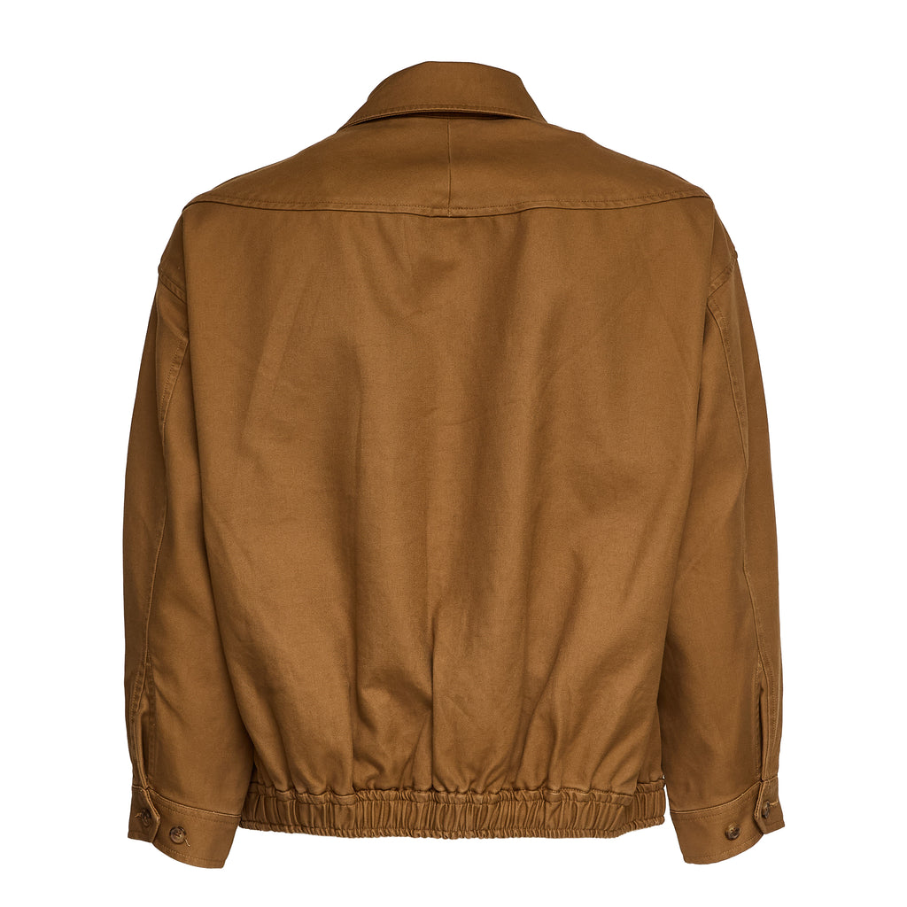 Giubbotto Bomber In Twill Di Cotone