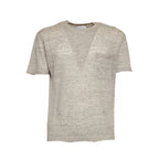 T-Shirt In Misto Lino