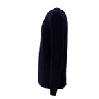 Cable-Knit Crewneck Pullover In Wool, Cashmere