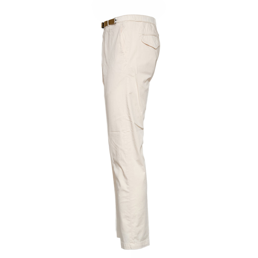 Pantaloni Lunghi In Cotone Satin Con Coulisse