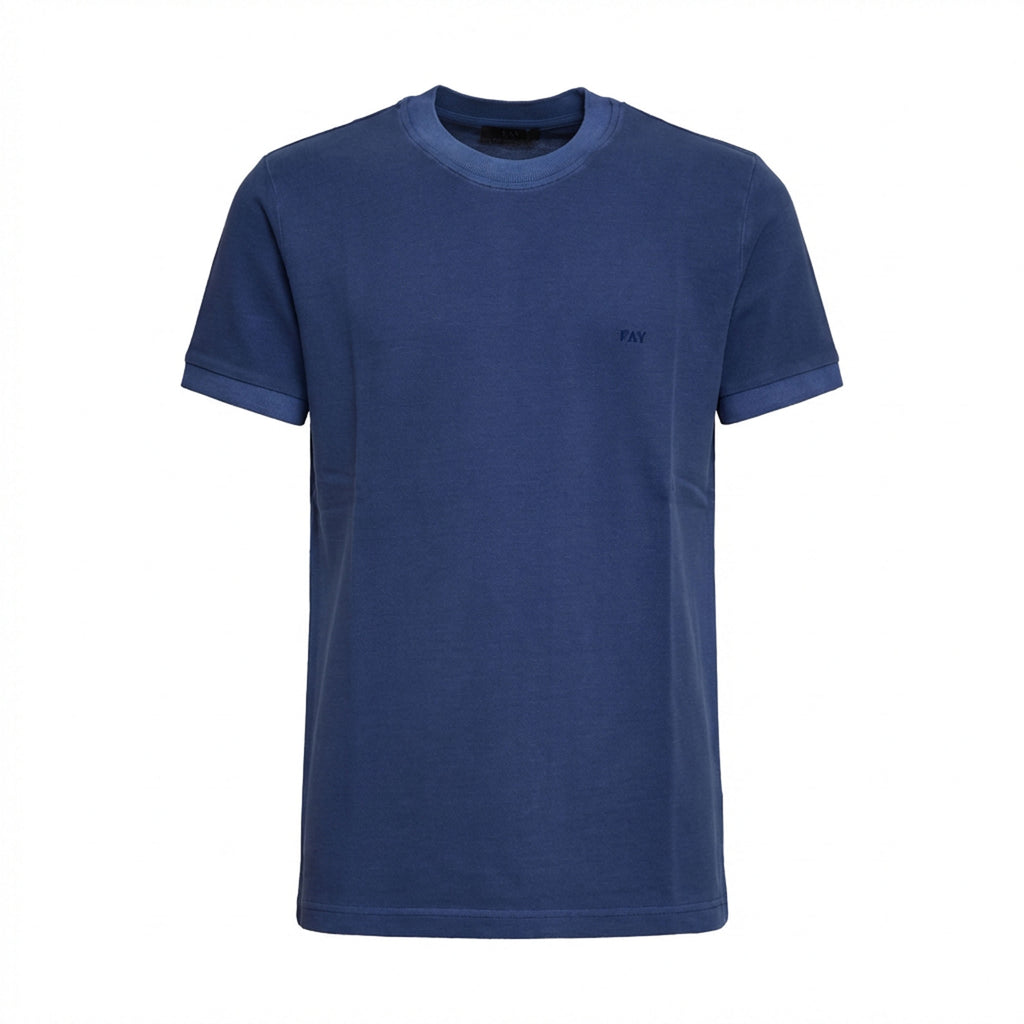 T-Shirt Piquet Tinta In Capo