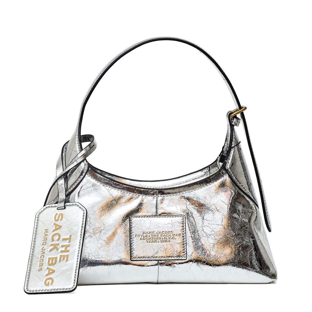 The Small Belted Sack Metallic Crinkle