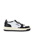 Sneakers Medalist Low Bicolor In Pelle Bianca, Nera