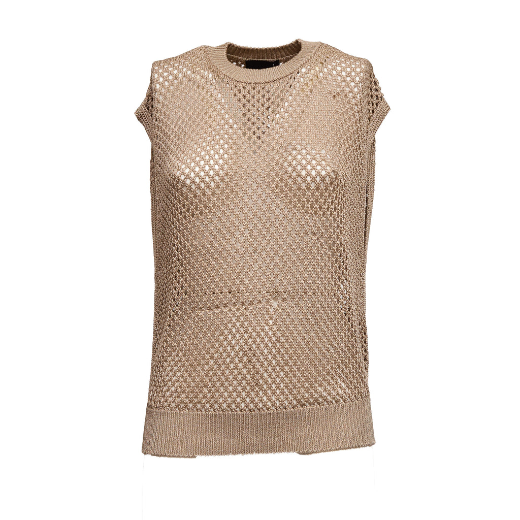 Gilet Regular In Cordonetto Traforato F.5