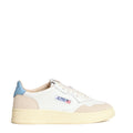 Sneakers Medalist Low In Pelle Bianca, Suede Beige