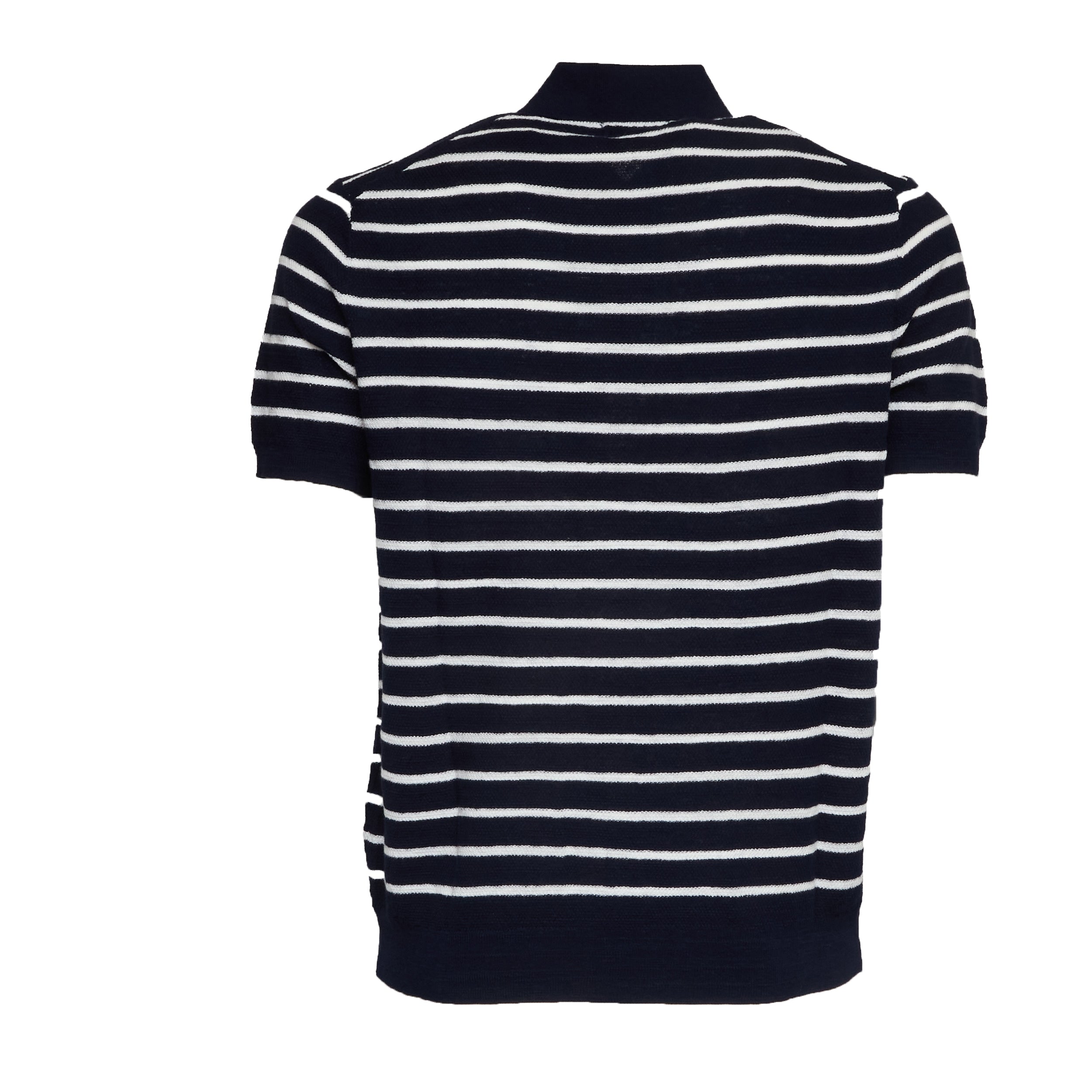 Maglia Polo A Righe Manica Corta