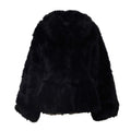 Minta Faux Fur Flared Jacket Black