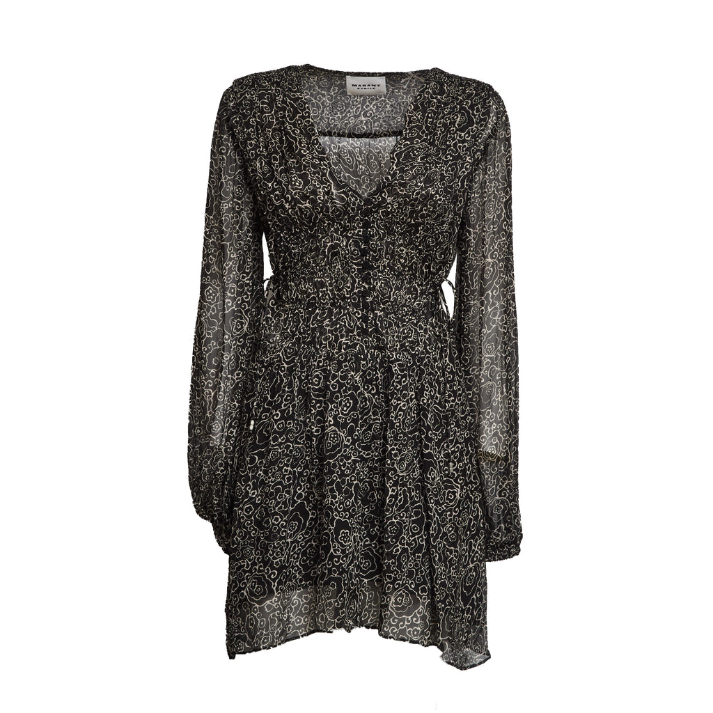 Loriena Crinkled Chiffon Dress