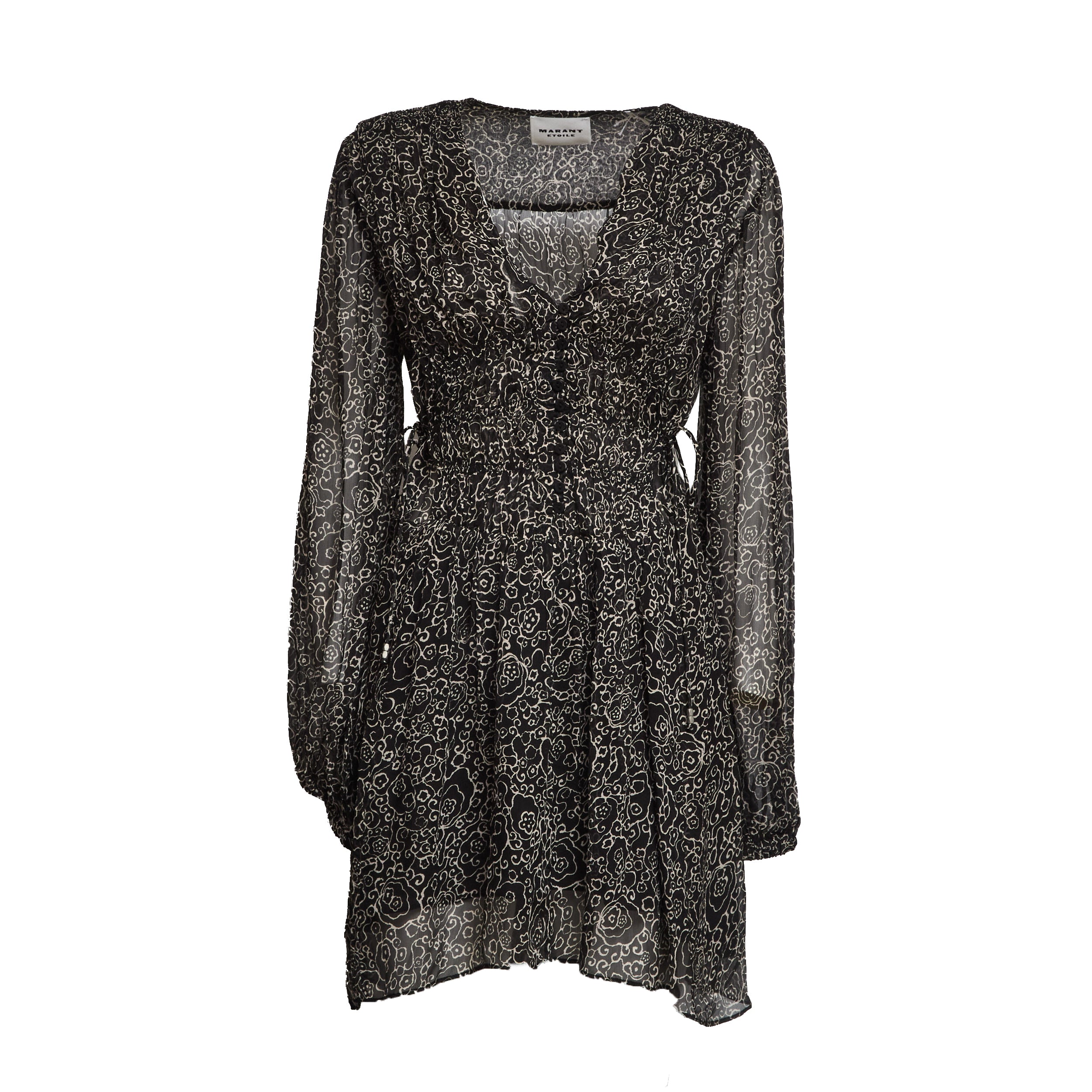 Loriena Crinkled Chiffon Dress